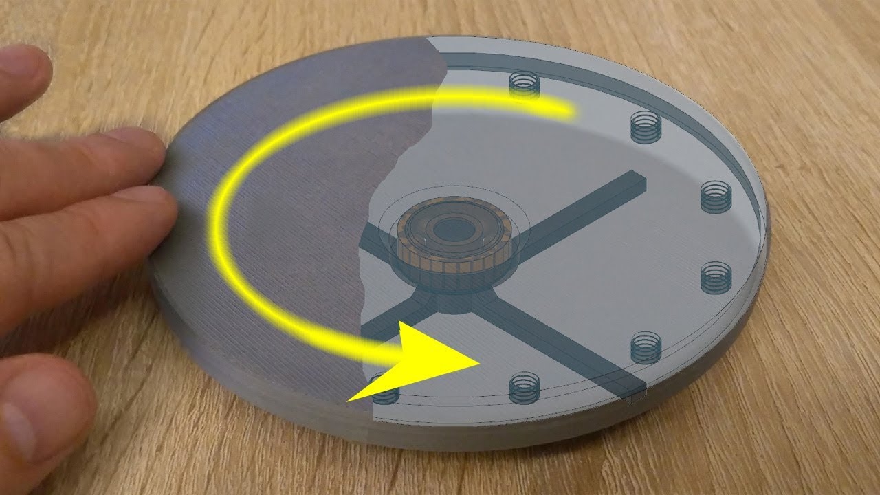 3D printed very simple turntable for video shoot