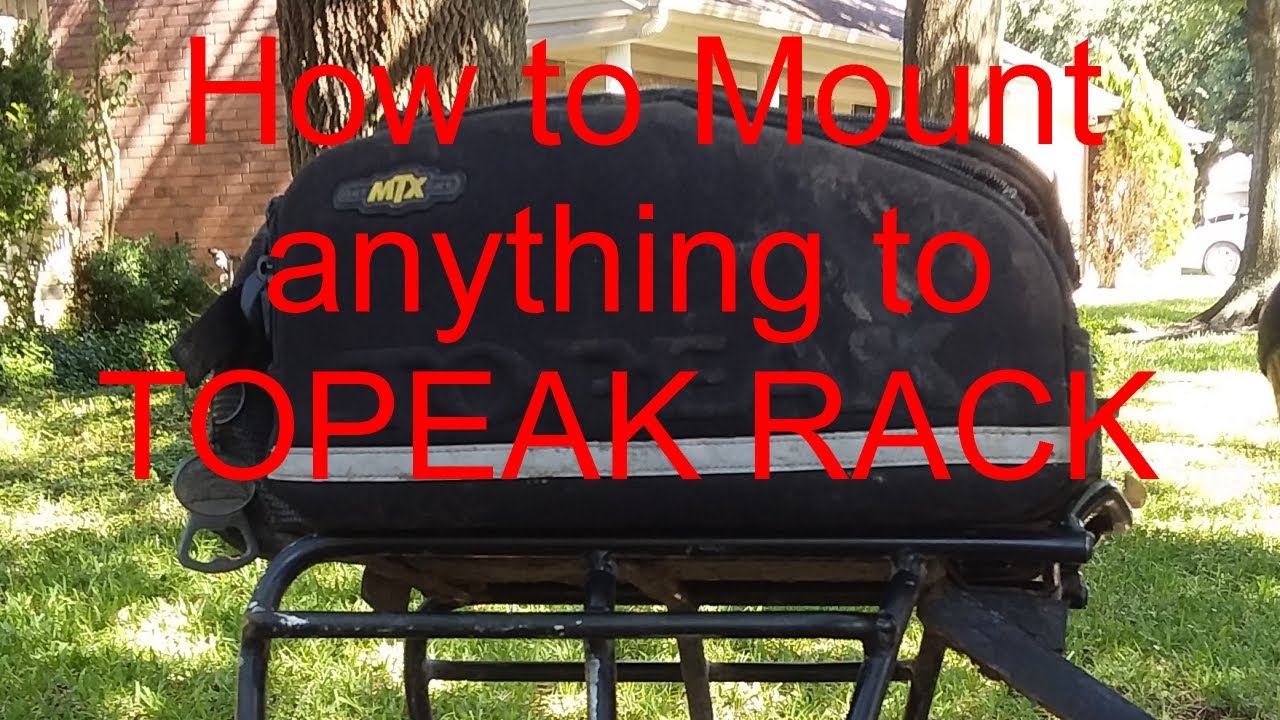 Mount Anything to the TOPEAK BIKE RACK