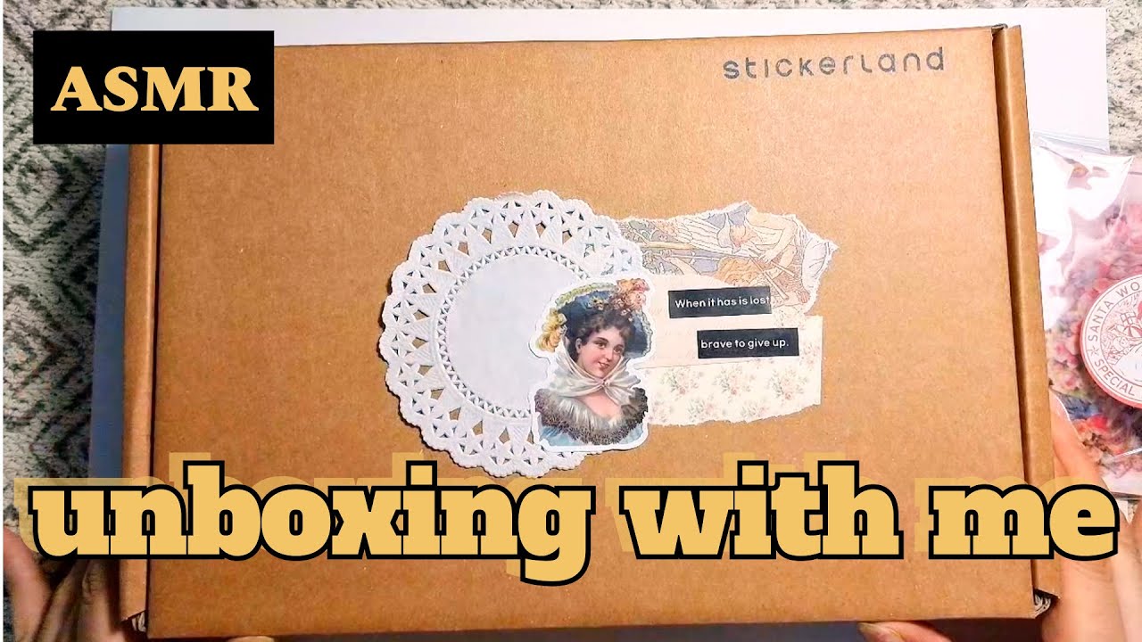 ASMR/🎁스티커랜드 스타트패키지 시즌7 & 활용다꾸🎁/haul/unboxing/하울/빈티지/scrapbook/journal