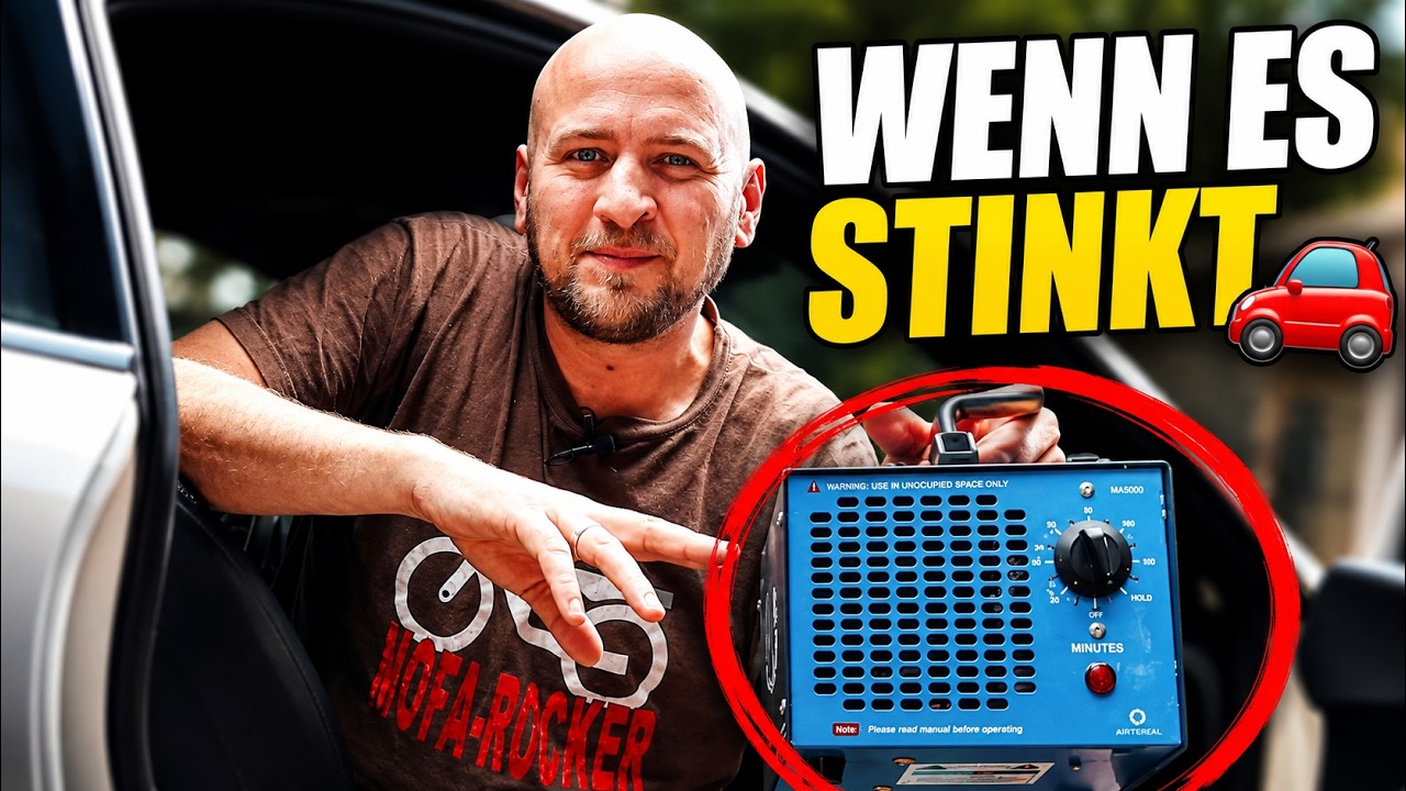 ✅ Gestank und Geruch aus dem Auto loswerden, mit dem Ozongenerator