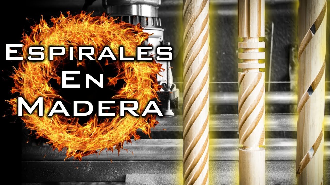 ¿Cómo hacer espirales en madera? / Torneado /Router Crafter /Router Lathe