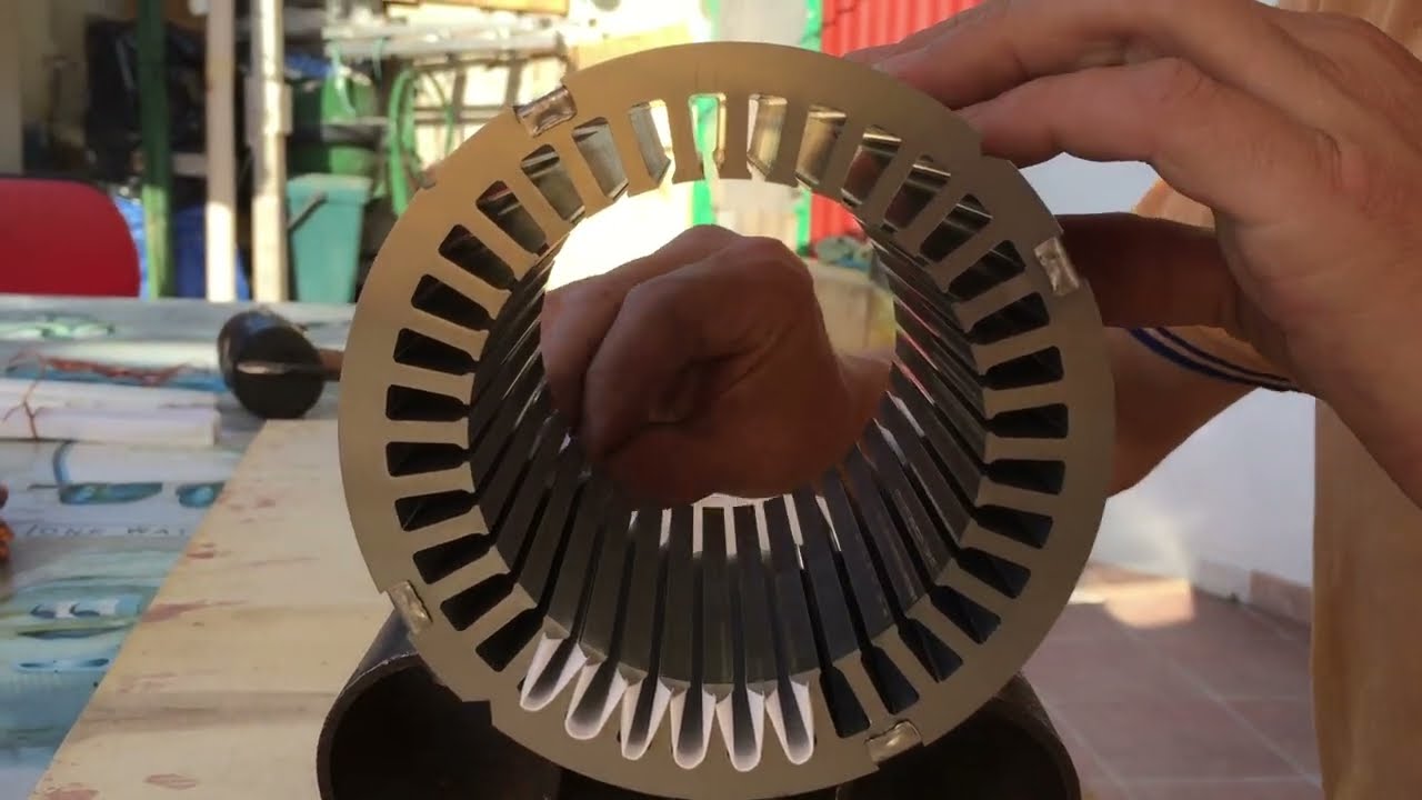 Avvolgimento motore elettrico 2 polarità