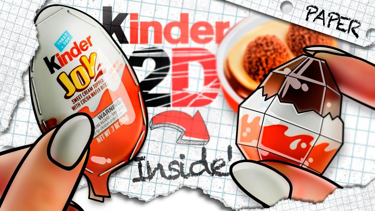 REAL 2D Kinder JOY 😳 - DIY!