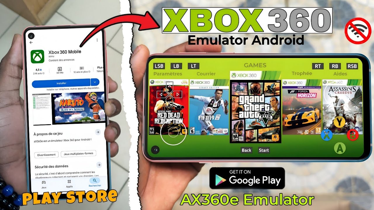 Comment Installer & jouer des jeux XBOX 360 sur Android depuis Play Store