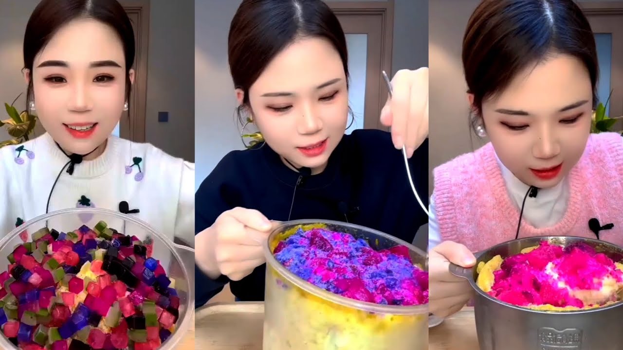 ASMR ICE MIX YY'S CRUNCHY BLENDED ICE EATING| DELICIOUS CRUNCHESS 🍧