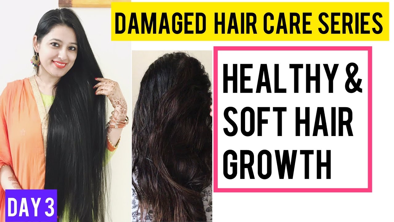 Day 3 : Damaged , Dry Hair to Healthy, Thick, Soft Hair in 3 Days || Self Care Secrets Hair Growth