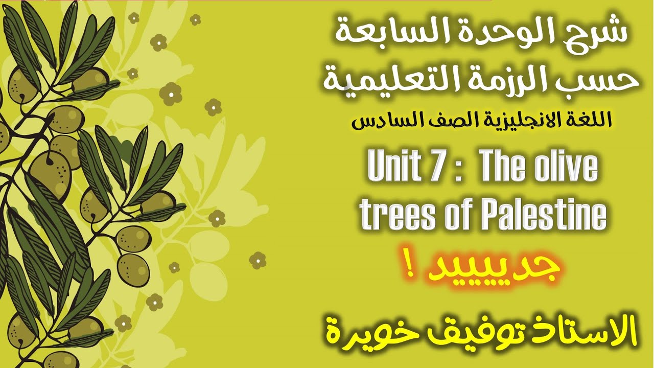 المنهاج الفلسطيني - شرح الوحدة السابعة اللغة الانجليزية الصف السادس حسب الرزمة التعليمية - جديد 2020