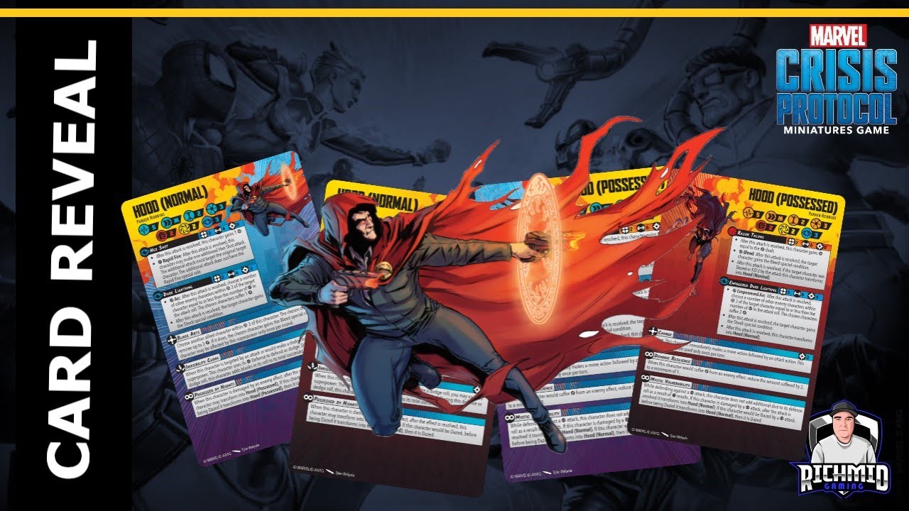 Marvel Crisis Protocol - The Hood, Early Thoughts & Tactics Cards Review