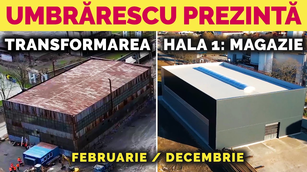 UMBRĂRESCU, Hala 1, TRANSFORMARE totală: 11 luni în 8 minute! (RETROSPECTIVĂ 2025 MAGAZIA 1)