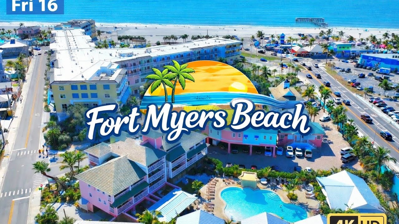 Fort Myers Beach Florida Today | 4K Drone Aerial Footage (1/16/26)