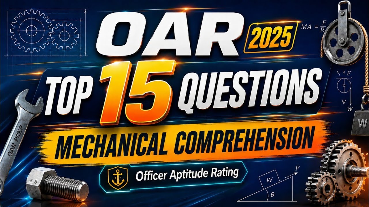 Navy Officer Candidate Test (OAR)| Mechanical Comprehension Review-2025