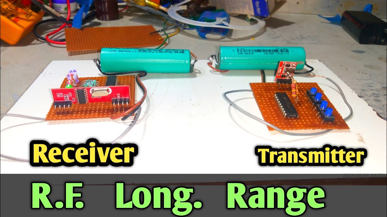 How to Make long range transmitter & Receiver circuit | long range RF module,4 channel MHz rf module