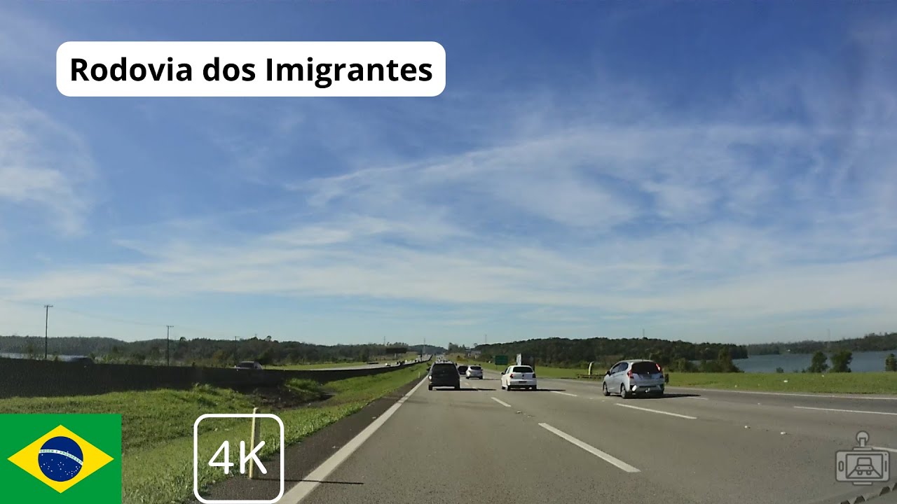 Rodovia dos Imigrantes - Descendo a serra [4K]