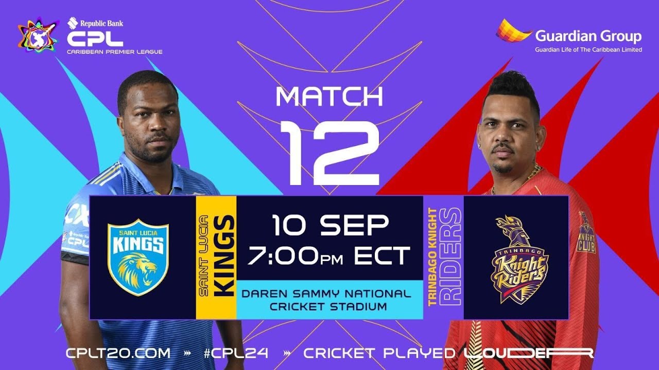 LIVE | St Lucia Kings vs Trinbago Knight Riders | CPL 2024