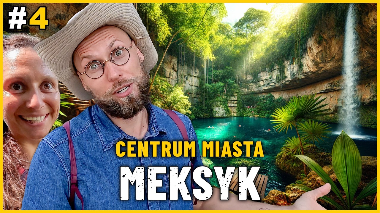 MEKSYK - JASKINIA w centrum miasta VALLADOLID i w środku CENOTE! Podr&oacute;ż z Rumunką i lokalne życie