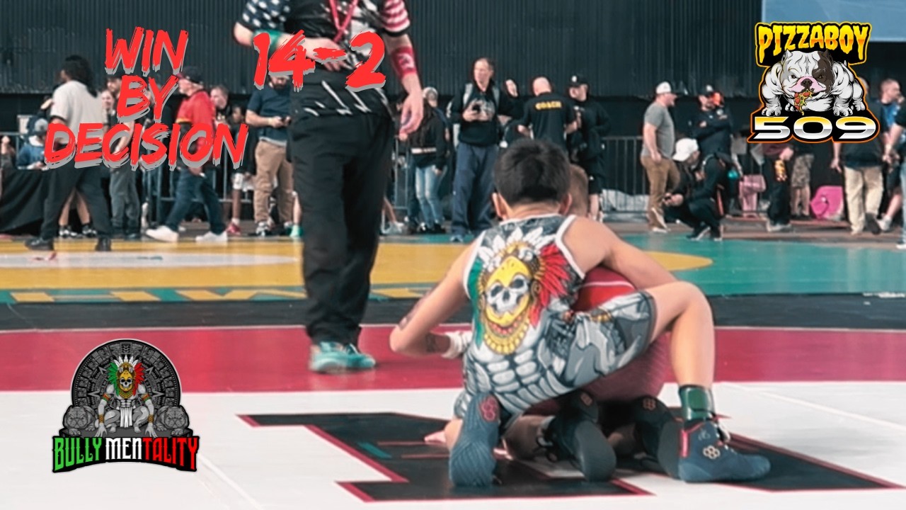 Michael Soto WSWA Folkstyle State Championship 80lbs 14U Quarter Finals