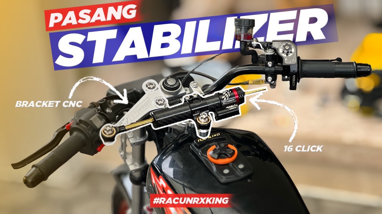 PASANG STABILIZER STANG DI MOTOR RX KING DI PAKE SPEEDING DAN CORNERING SEMAKIN STABIL 🔥🔥🔥