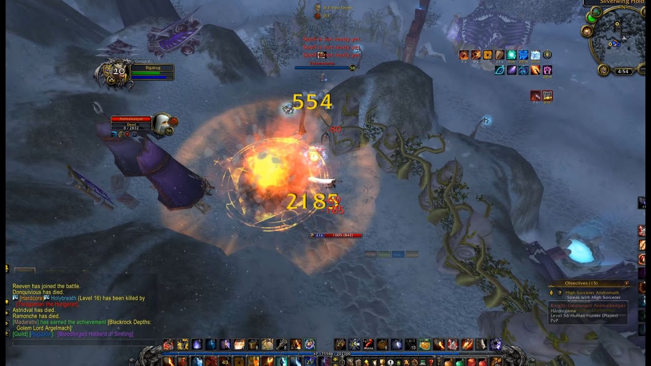 Ascension Bronzebeard PvP - 58 Fire Mage PvP WSG (might be the craziest bg I've done)