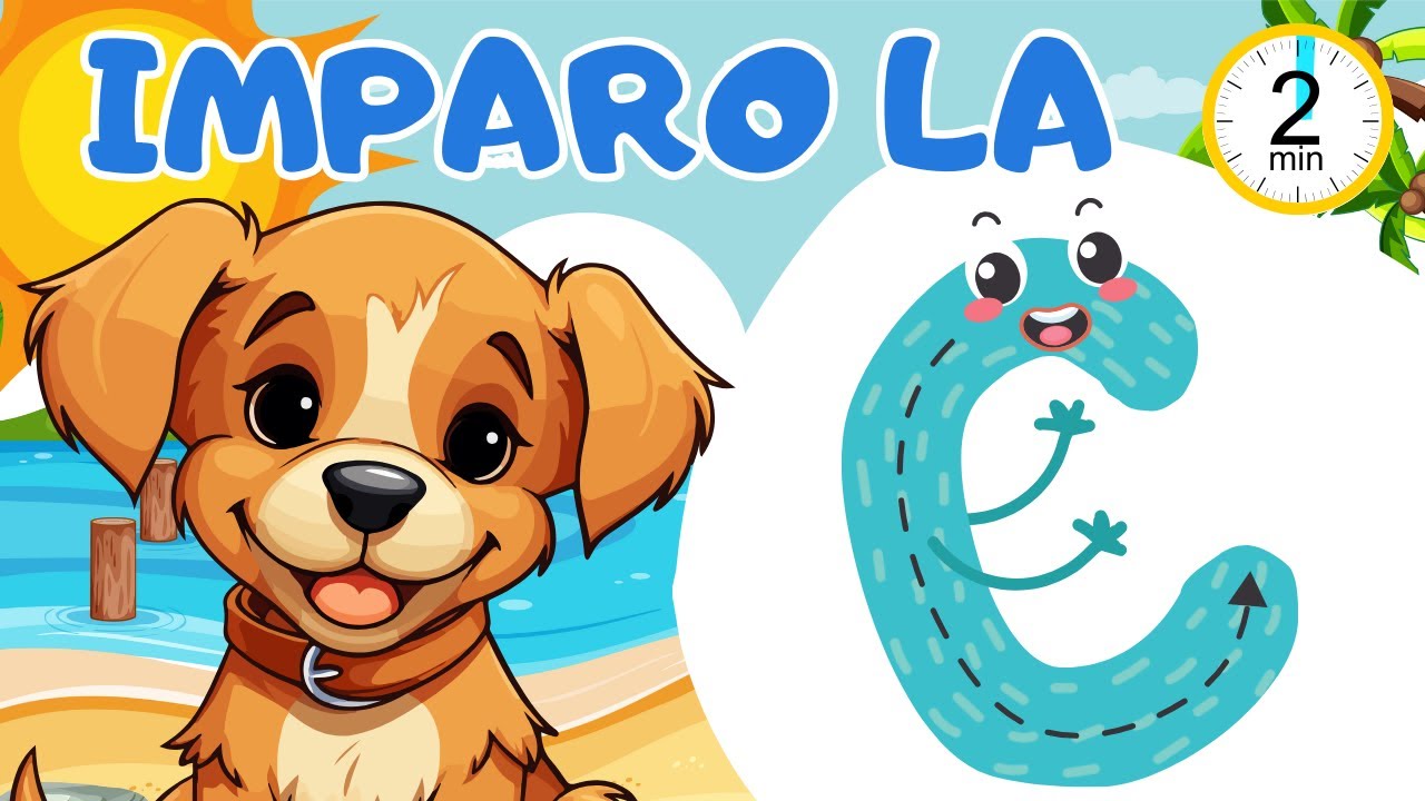 LA LETTERA C - LETTERE DELL'ALFABETO - CONSONANTI - VIDEO EDUCATIVO PER BAMBINI - NOMI - LESSICO