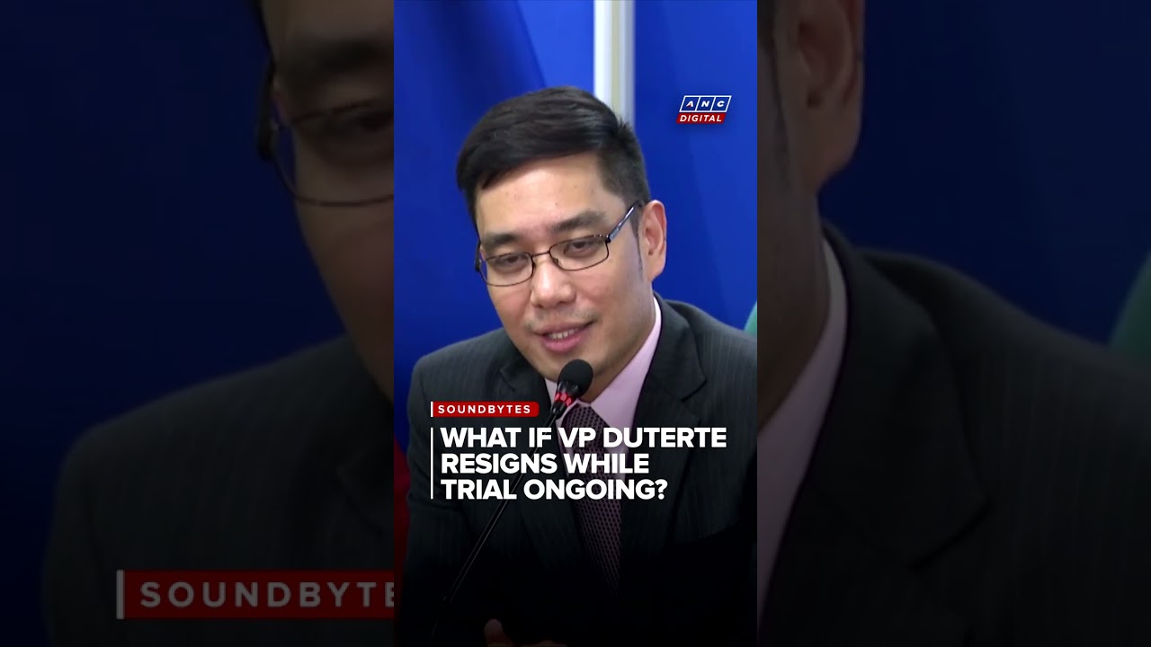 What if VP Sara resigns amid impeachment trial? Prosecution weighs in | ANC