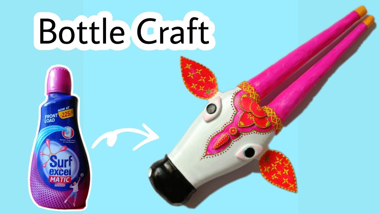 DIY Cow Face Wall Decor Using Plastic Bottle | Best Out of Waste | Bottle Craft