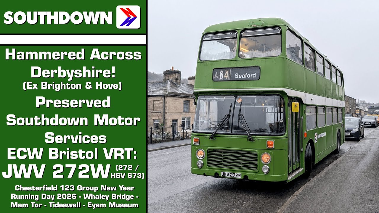 (Hammered!) Preserved Southdown Motor Services ECW Bristol VRT: JWV 272W