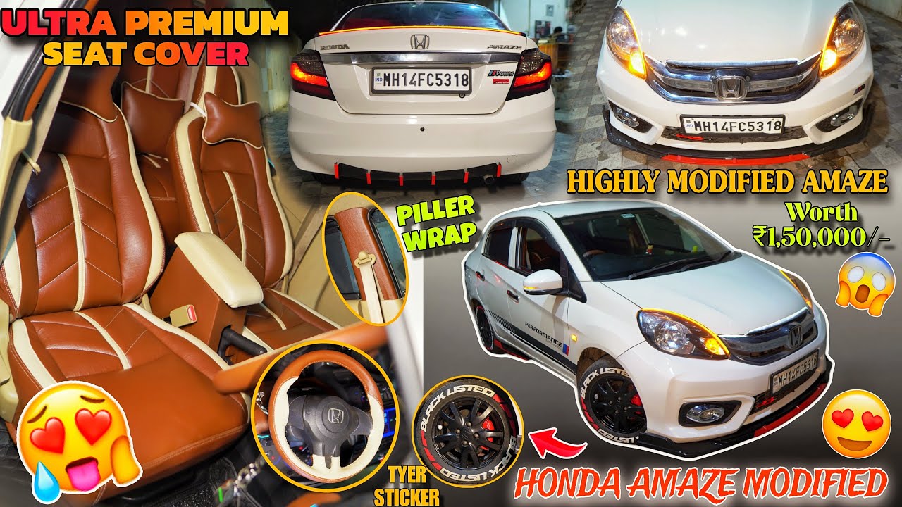 Honda Amaze Type 2 Modified 😱 Worth ₹ 1,50,000/- 💰 Honda Amaze Modification ✅💥