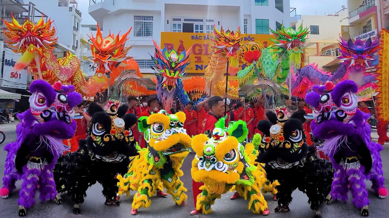 M&uacute;a L&acirc;n Sư Rồng Tuyệt Hay tại Chợ Ch&acirc;u Đốc nh&acirc;n dịp Lễ Hội V&iacute;a B&agrave; Ch&uacute;a Xứ Ch&acirc;u Đốc 2025 - Phần 2