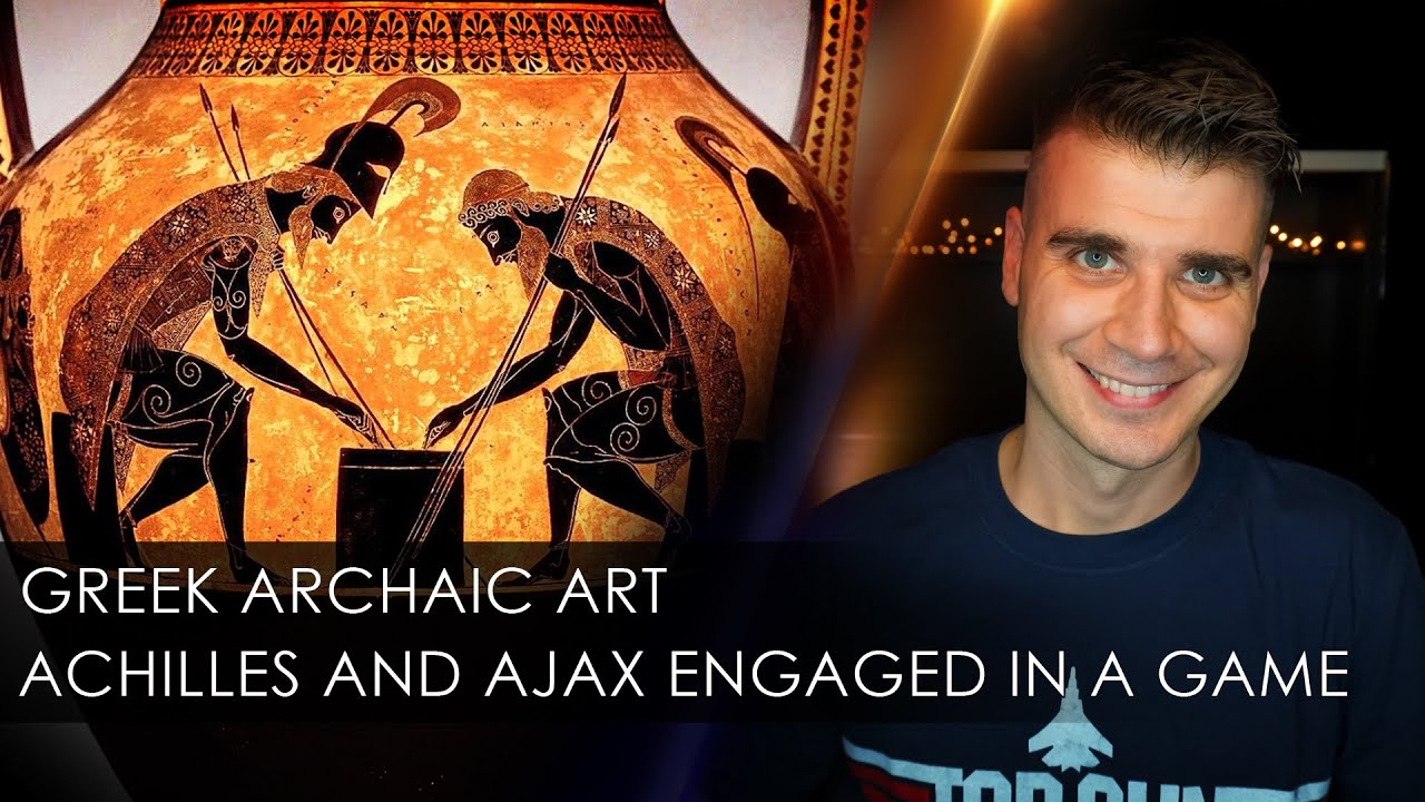 Greek Archaic Art: Achilles and Ajax engaged in a game