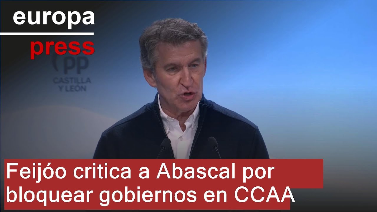 Feijóo acusa a Abascal de impedir gobiernos en CCAA y le dice: 