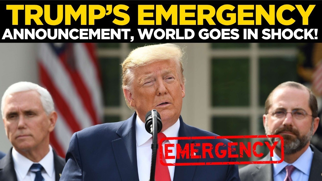 Trump Declares Emergency LIVE | Historic White House Announcement Rocks the Nation! | US News LIVE