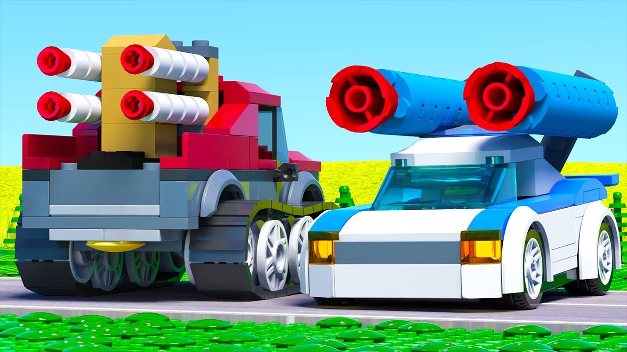 LEGO Experimental Bulldozer & Police Car Chase