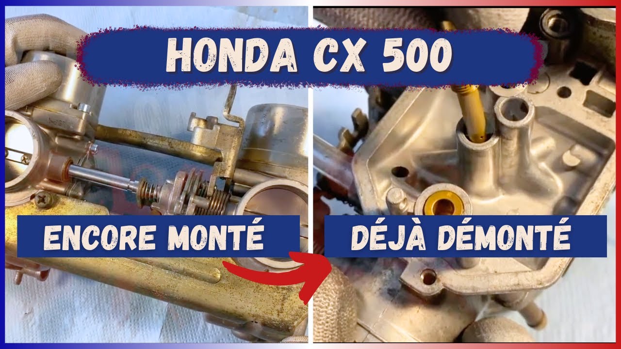 Démonter le carburateur Honda CX 500, L'Ange des Carbus