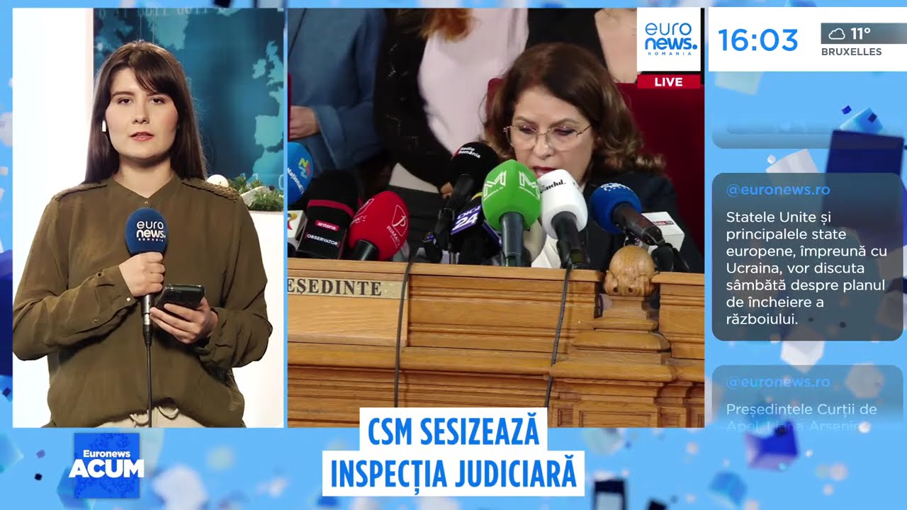 Secția pentru judecători CSM sesizează Inspecția Judiciară, după documentarul Recorder