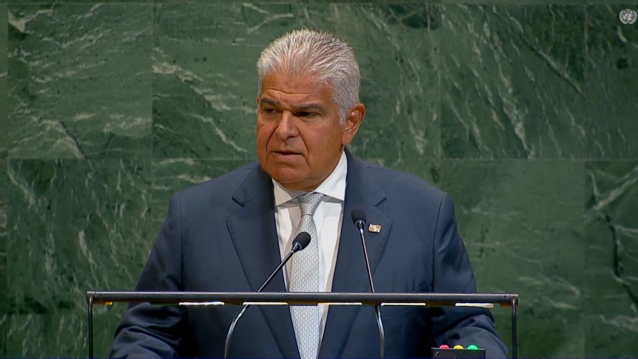 Discurso del presidente, José Raúl Mulino durante la Asamblea General de las Naciones Unidas.