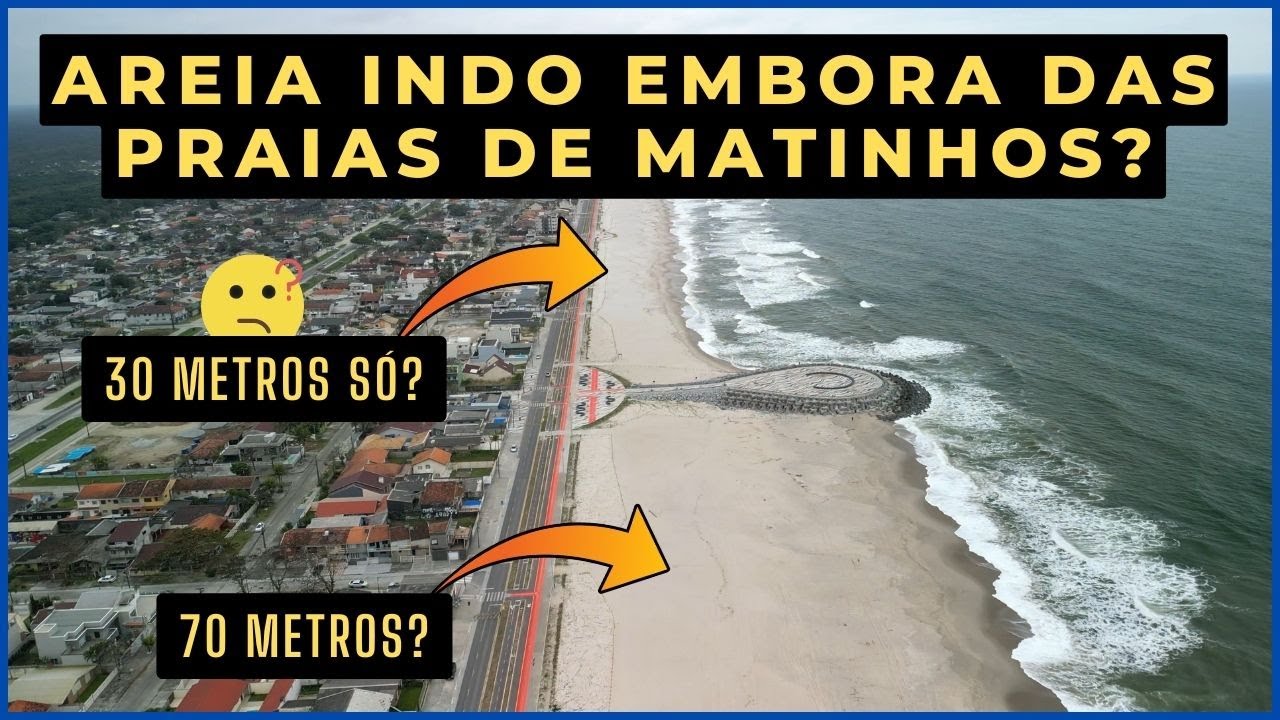 Revitalização de Matinhos PR | Areia Diminuindo? Ja Instalaram a Passarela? E os 600m Finais da Obra