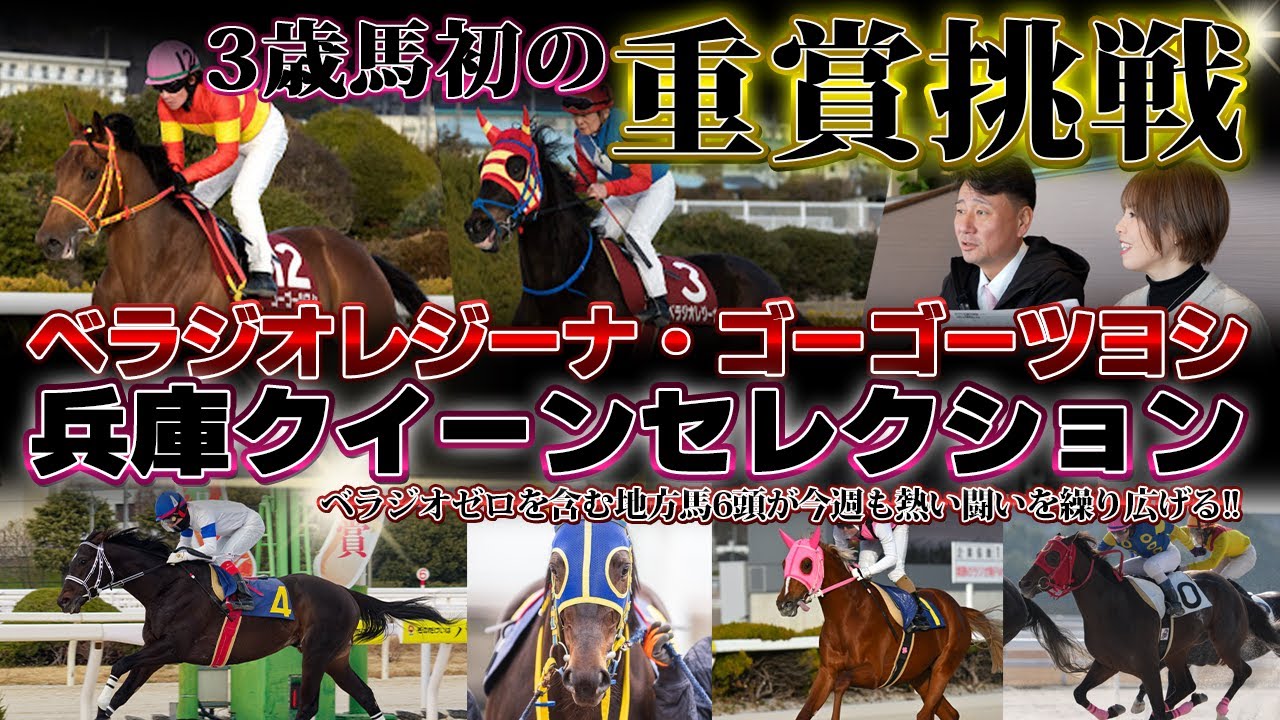 「ゴーゴーツヨシ・ベラジオレジーナ」初の重賞に挑戦～ベラジオ冠地方馬6頭が今週も絶好調⁉～【ベラジオch】