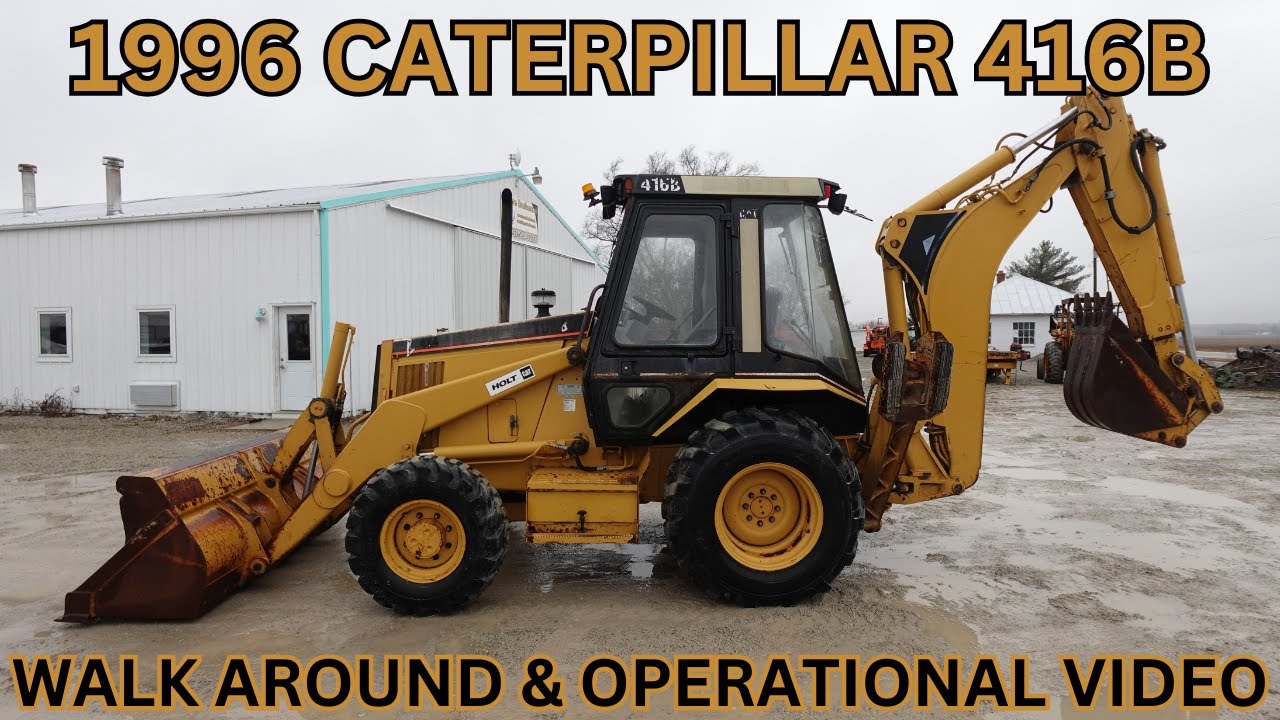 1996 Caterpillar 416B Backhoe Walk Around & Operational Video     $32,900