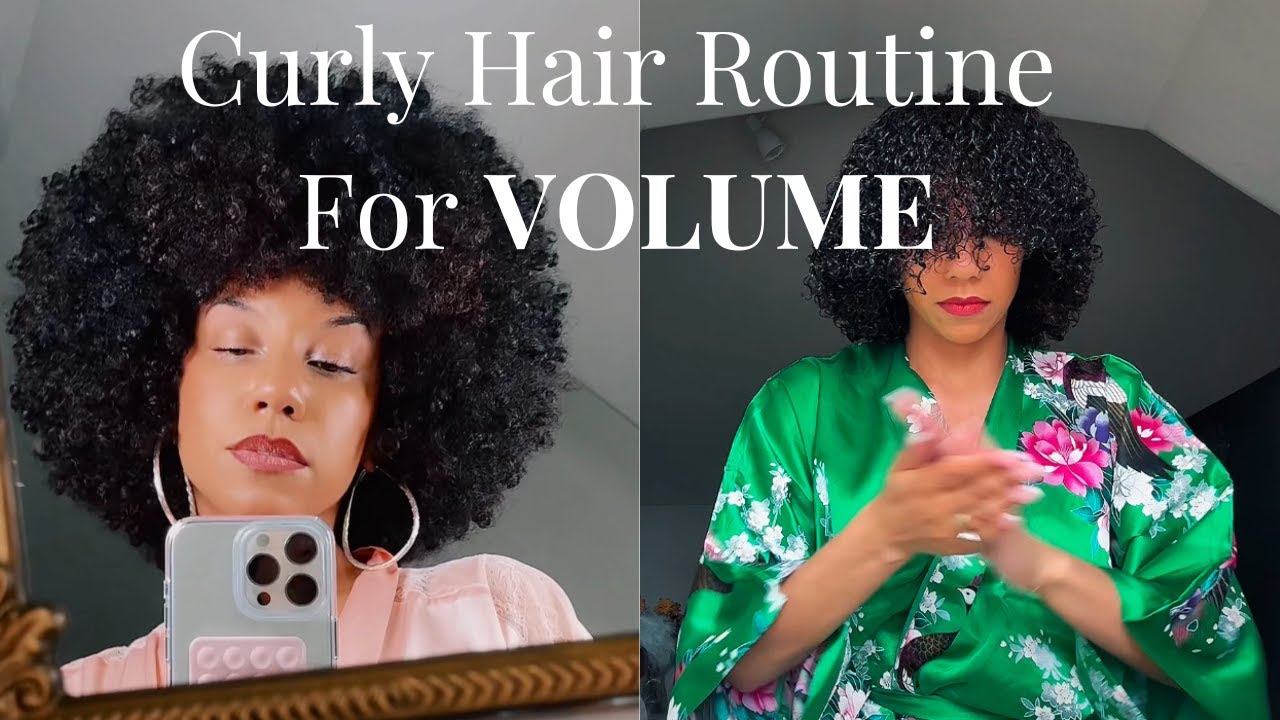 Curly Hair Routine For VOLUME!