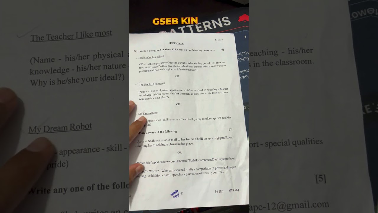 GSEB KING PREDICTS! 👑 English Paper LEAKED? 😱 Vicky Sir's March 2025 Board Exam Miracle! ✨