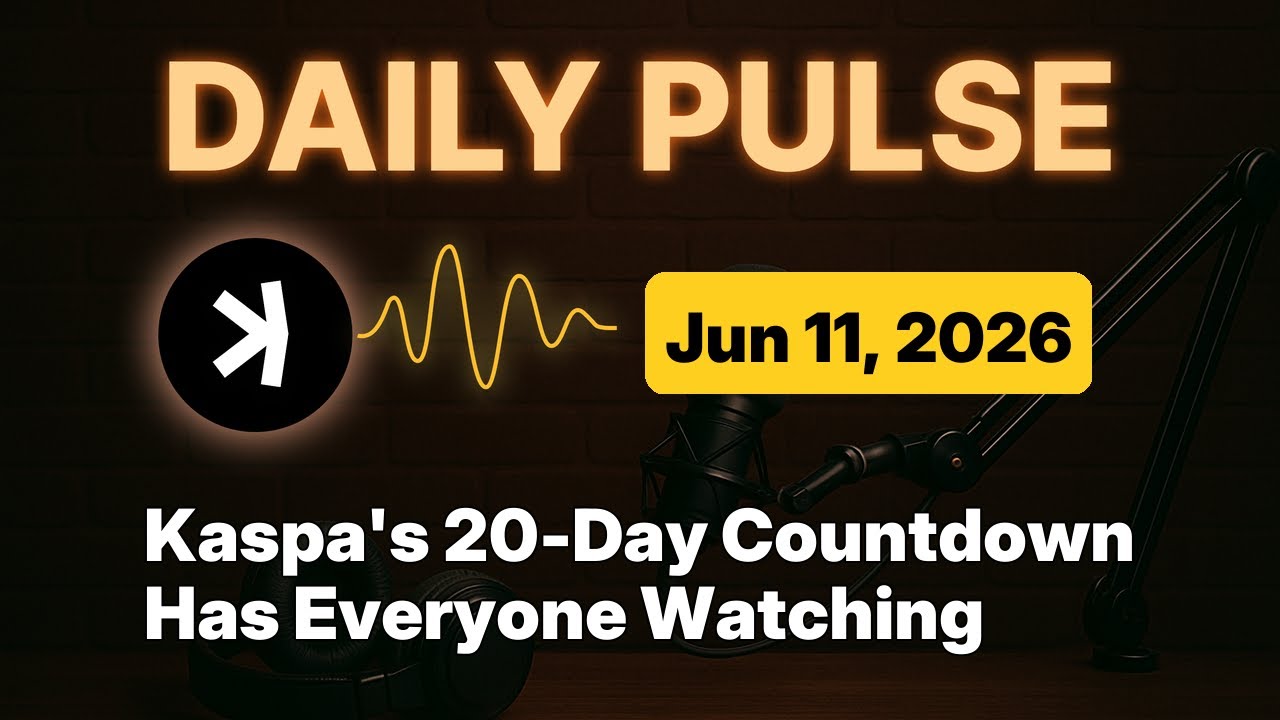 Kaspa Daily (Jun 11) - Kaspa's 20-Day Countdown Has Everyone Watching