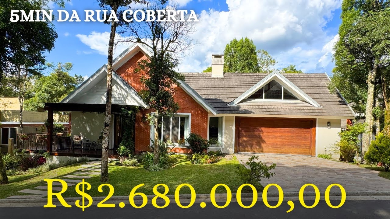 Casa MOBILIADA, alto PADRÃO e perto da Rua Coberta - Seu refúgio de Luxo em Gramado! | Vetro Imóveis
