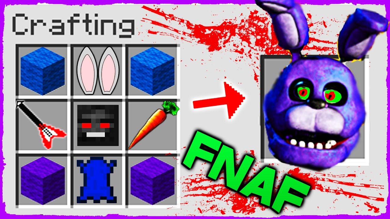 Minecraft FNAF - How to Summon BONNIE in a Crafting Table!