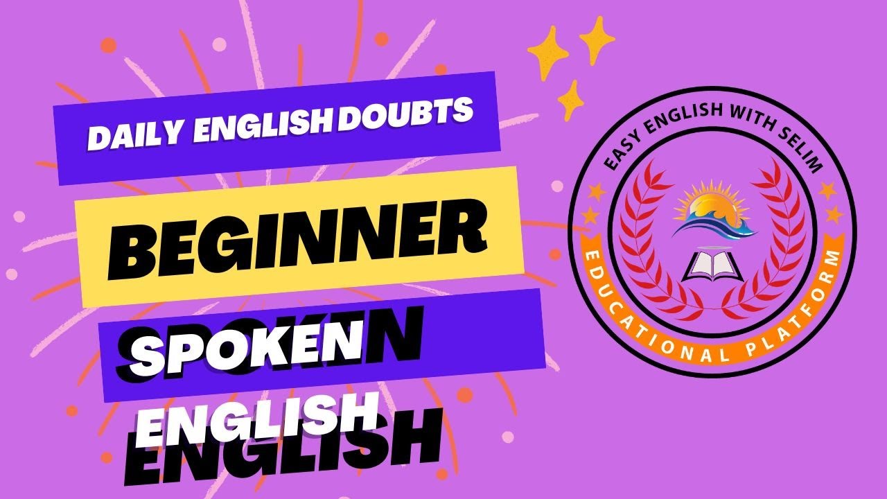 Spoken English videos  | English speaking course Day-1 | Daily English Doubts   |