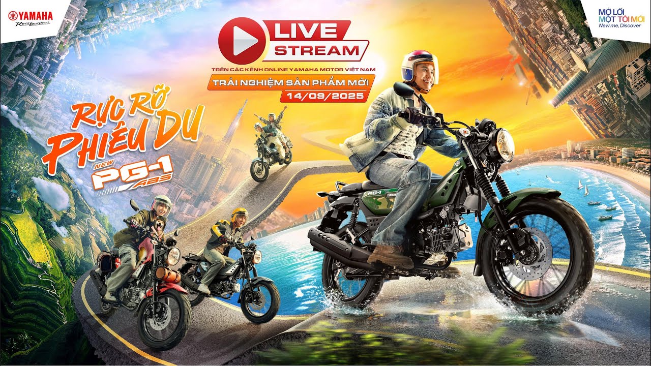 [LIVESTREAM] TRẢI NGHIỆM THỰC TẾ YAMAHA PG-1 ABS MỚI, CÙNG RỰC RỠ PHIÊU DU