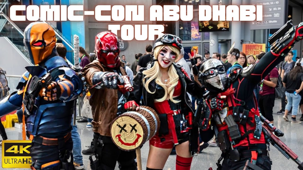 Inside Comic-Con Abu Dhabi #MEFCC | Pop Culture Festival Abu Dhabi 🇦🇪 | 4K