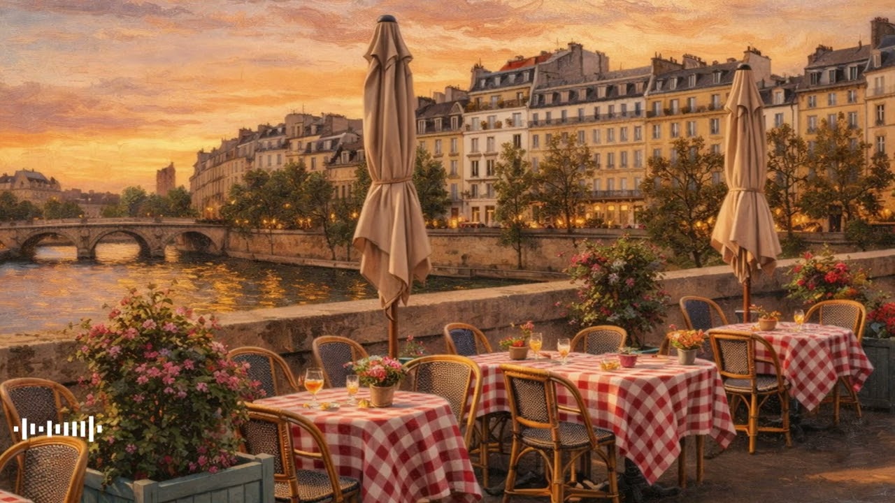 CAFE PARIS 🍷 Cozy Evening Jazz Relaxing French Instrumental Music | When in Paris