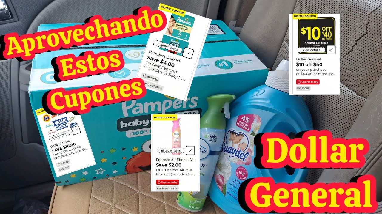 Aprovechando estos cupones 