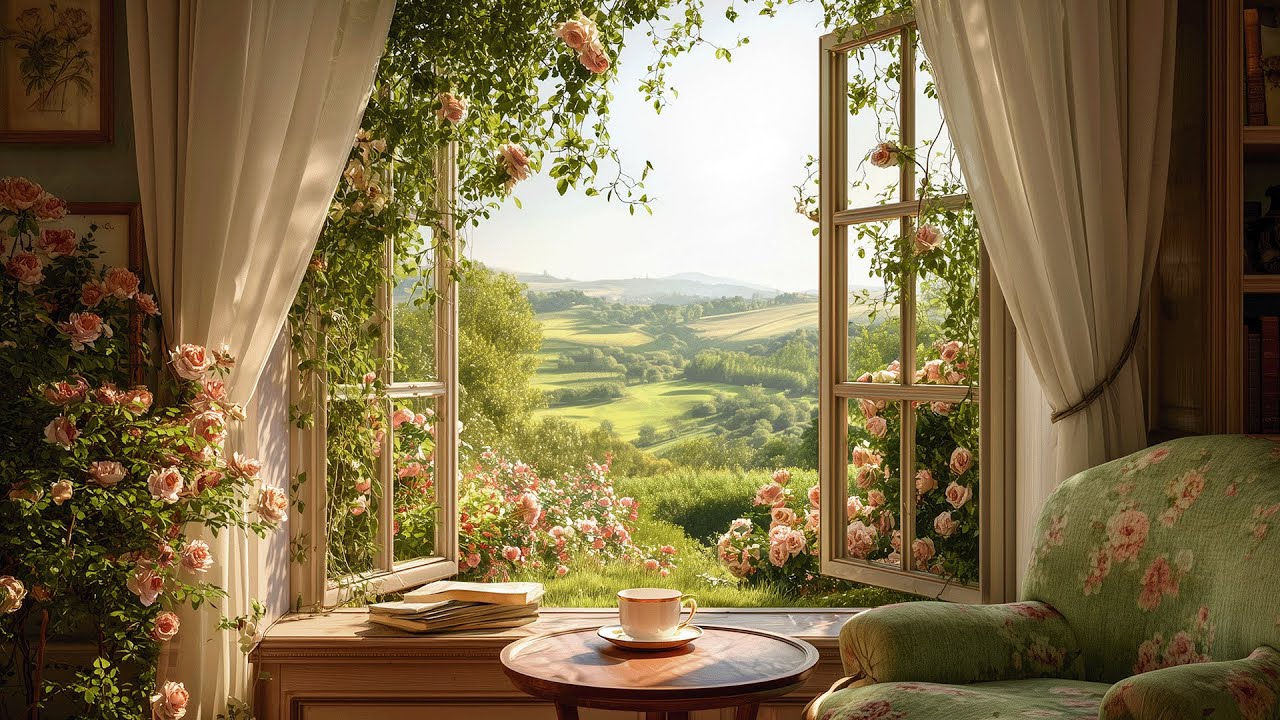 Fresh Morning by the Mountain Window | A playlist for a quiet morning | Work Study Focus Reading