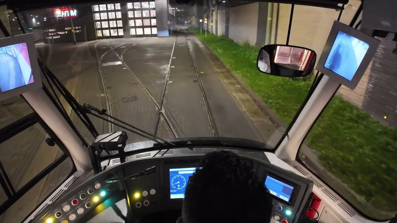 4K POV Trambestuurder: dienstrit van remise Meppelwerf naar Kraaijenstein - Den Haag